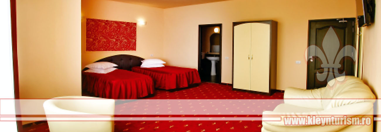 Hotel Kleyn*** ofera 8 garsoniere si 10 camere duble cu doua paturi sau pat matrimonial.